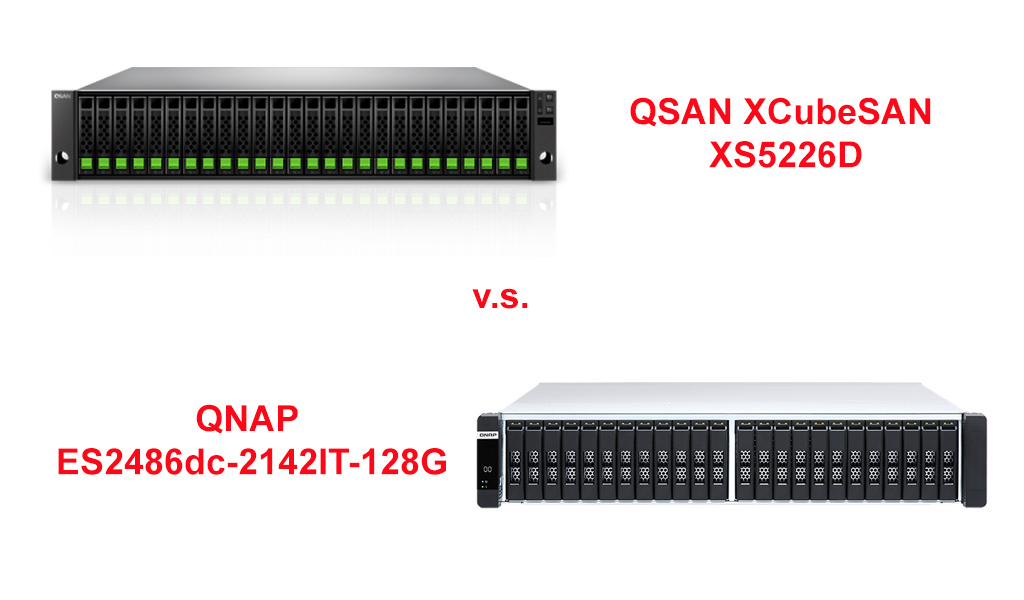 QSAN XS 5226D vs QNAP ES2486dc